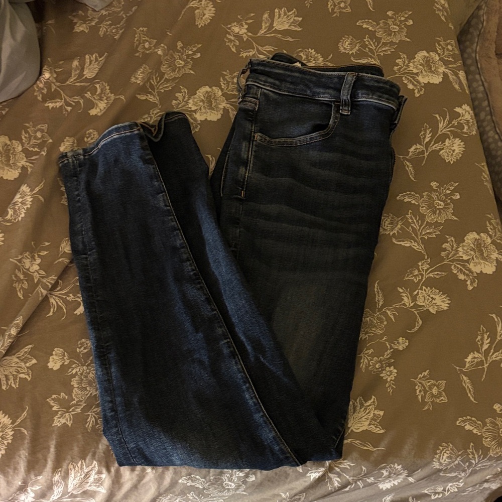 American Eagle Outfitters Dark Blue High Rise Jeans